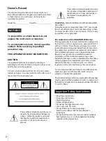 Preview for 2 page of Sony DSR-1800P Operating Instructions Manual