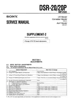 Preview for 135 page of Sony DSR-20 Service Manual