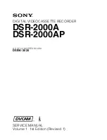Sony DSR-2000A Service Manual preview