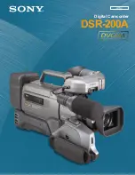 Preview for 1 page of Sony DSR-200A Brochure & Specs