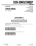 Preview for 224 page of Sony DSR-20MD Service Manual