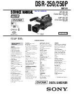 Sony DSR-250 Service Manual preview