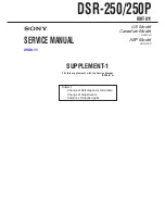 Предварительный просмотр 312 страницы Sony DSR-250 Service Manual