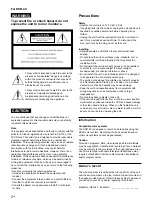 Preview for 2 page of Sony DSR-40 Operating Instructions Manual