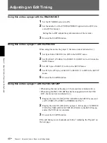 Preview for 40 page of Sony DSR-40 Operating Instructions Manual