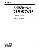 Sony DSR-570WS Service Manual preview