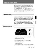 Предварительный просмотр 47 страницы Sony DSR-70 Operating Instructions Manual