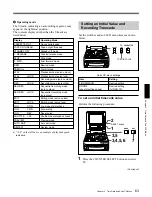 Предварительный просмотр 63 страницы Sony DSR-70 Operating Instructions Manual