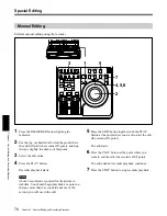 Предварительный просмотр 78 страницы Sony DSR-70 Operating Instructions Manual