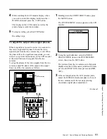 Предварительный просмотр 83 страницы Sony DSR-70 Operating Instructions Manual