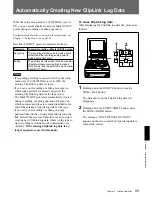 Preview for 99 page of Sony DSR-70 Operating Instructions Manual