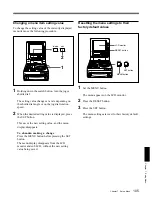 Preview for 105 page of Sony DSR-70 Operating Instructions Manual