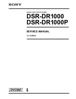 Sony DSR-DR1000P Service Manual предпросмотр