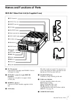 Preview for 7 page of Sony DSR-DU1 Operating Instructions Manual