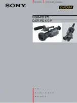 Sony DSR PD170 - Camcorder - 380 KP Brochure & Specs preview