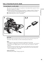 Preview for 15 page of Sony DSR PD170 - Camcorder - 380 KP Operating Instructions Manual