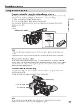 Preview for 23 page of Sony DSR PD170 - Camcorder - 380 KP Operating Instructions Manual