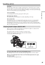 Preview for 25 page of Sony DSR PD170 - Camcorder - 380 KP Operating Instructions Manual