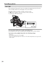 Preview for 26 page of Sony DSR PD170 - Camcorder - 380 KP Operating Instructions Manual