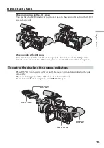 Preview for 29 page of Sony DSR PD170 - Camcorder - 380 KP Operating Instructions Manual