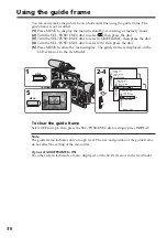 Preview for 36 page of Sony DSR PD170 - Camcorder - 380 KP Operating Instructions Manual