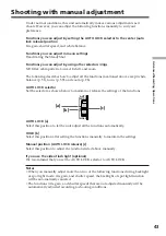 Preview for 43 page of Sony DSR PD170 - Camcorder - 380 KP Operating Instructions Manual