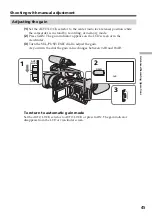 Preview for 45 page of Sony DSR PD170 - Camcorder - 380 KP Operating Instructions Manual