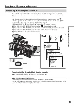 Preview for 49 page of Sony DSR PD170 - Camcorder - 380 KP Operating Instructions Manual