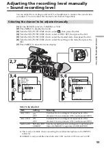 Preview for 53 page of Sony DSR PD170 - Camcorder - 380 KP Operating Instructions Manual