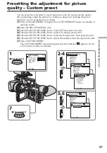 Preview for 57 page of Sony DSR PD170 - Camcorder - 380 KP Operating Instructions Manual