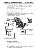 Preview for 62 page of Sony DSR PD170 - Camcorder - 380 KP Operating Instructions Manual