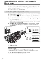 Preview for 70 page of Sony DSR PD170 - Camcorder - 380 KP Operating Instructions Manual