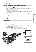 Preview for 71 page of Sony DSR PD170 - Camcorder - 380 KP Operating Instructions Manual