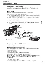 Preview for 73 page of Sony DSR PD170 - Camcorder - 380 KP Operating Instructions Manual