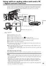 Preview for 81 page of Sony DSR PD170 - Camcorder - 380 KP Operating Instructions Manual