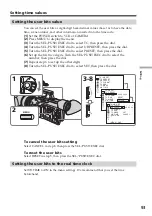 Preview for 93 page of Sony DSR PD170 - Camcorder - 380 KP Operating Instructions Manual