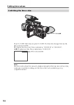 Preview for 94 page of Sony DSR PD170 - Camcorder - 380 KP Operating Instructions Manual