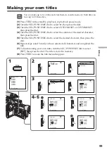 Preview for 99 page of Sony DSR PD170 - Camcorder - 380 KP Operating Instructions Manual