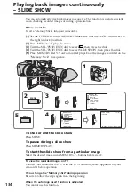 Preview for 134 page of Sony DSR PD170 - Camcorder - 380 KP Operating Instructions Manual