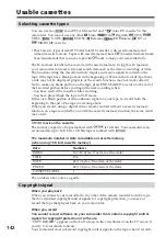 Preview for 142 page of Sony DSR PD170 - Camcorder - 380 KP Operating Instructions Manual