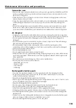 Preview for 159 page of Sony DSR PD170 - Camcorder - 380 KP Operating Instructions Manual