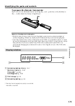 Preview for 171 page of Sony DSR PD170 - Camcorder - 380 KP Operating Instructions Manual