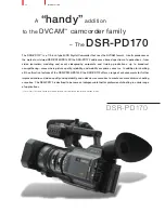 Preview for 5 page of Sony DSR-PD170 Brochure & Specs