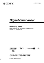 Preview for 1 page of Sony DSR-PD175P/PD177P Operating Manual