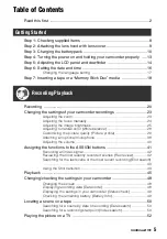 Preview for 5 page of Sony DSR-PD175P/PD177P Operating Manual