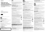 Preview for 1 page of Sony DSR-PD198P Operating Manual