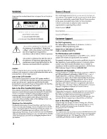 Preview for 2 page of Sony DSS SAT-A1 Operating Instructions Manual