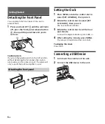 Предварительный просмотр 6 страницы Sony DSX-A100U Operating Instructions Manual