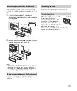 Preview for 23 page of Sony DSX-A110U Operating Instructions Manual