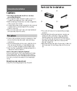 Preview for 17 page of Sony DSX-A200UI Operating Instructions Manual